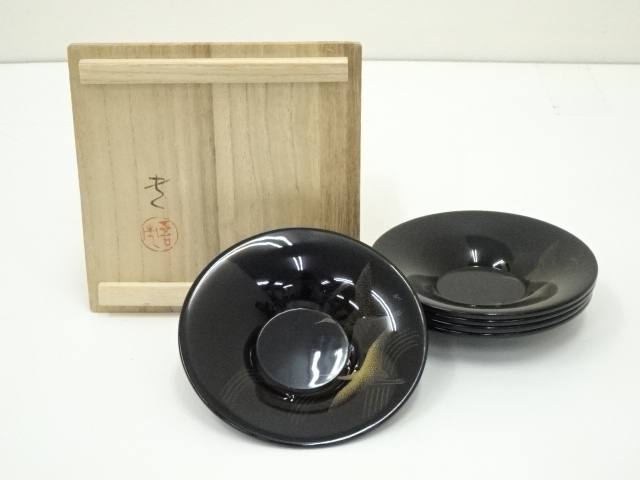 道具 ] - 道具 三谷吾一造 千羽鶴沈金茶托5客（共箱）への質問